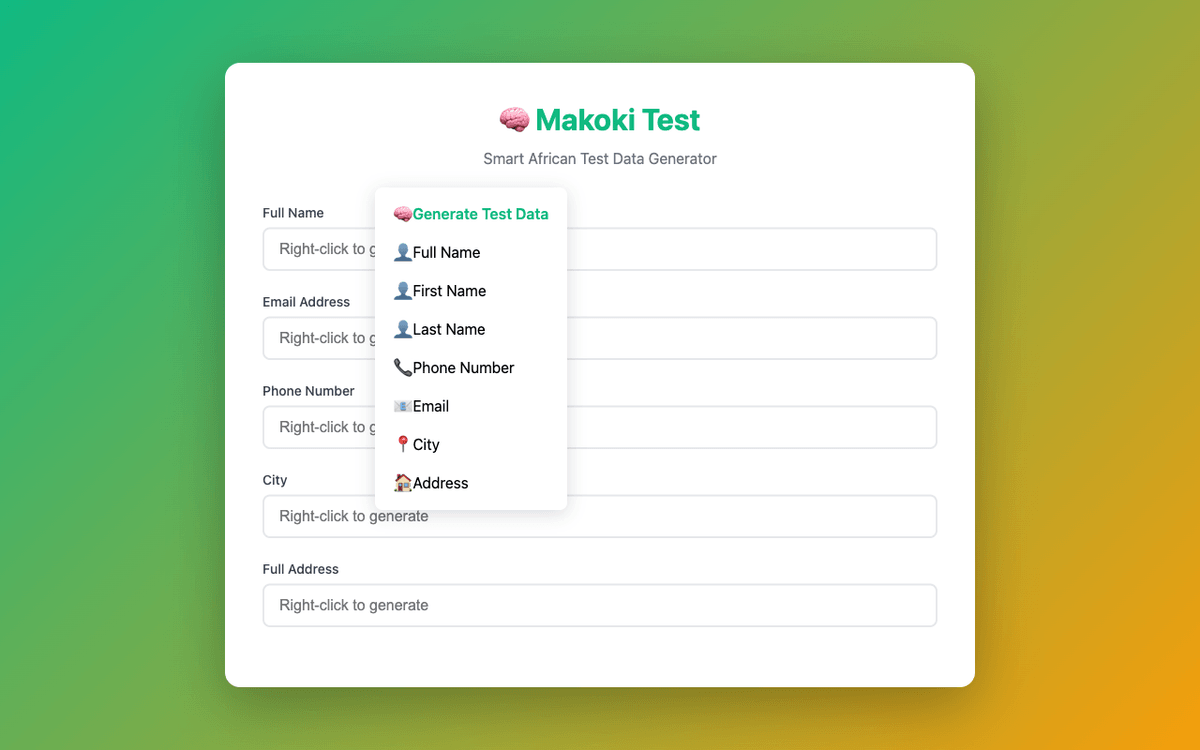Menu contextuel