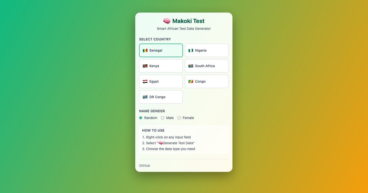 Makoki Test : Créer une extension Chrome pour les développeurs africains